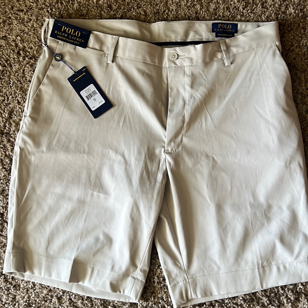 Polo Performance Shorts - Size 38 - Khaki color